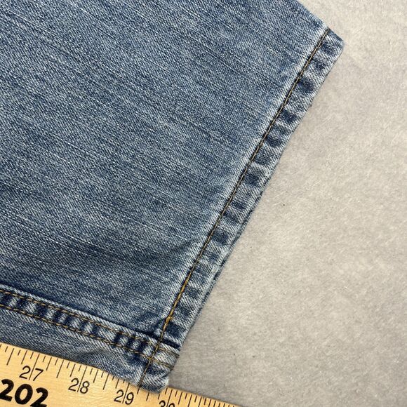 Levis 569 Loose Straight Fit Mens Jeans W34 L32 Light Wash Denim Blue - Picture 6 of 14